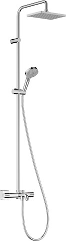 Душевая система Hansgrohe Vernis Shape Showerpipe 230 1jet с термостатом для ванны, хром 26284000
