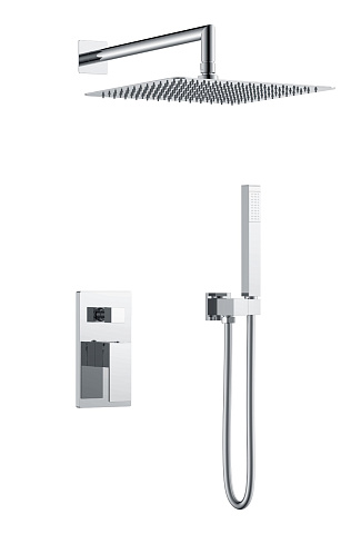 Смеситель встроенный для душа Boheme QUBIC Chrome 474-3-CR