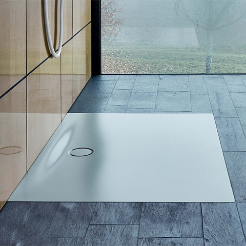 BETTE Floor Side Душевой поддон квадратный 90х90хh6,5см, D 90 мм, цвет белый, 3381-000
