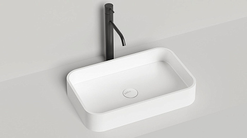 Раковина накладная Salini Paola 1101101G, 58x35 см, глянцевая поверхность
