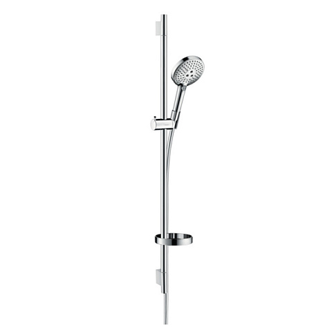 Hansgrohe HG Raindance Select S Душевой набор: штанга 900mm, ручной душ 120, 3jet (Rain, RainAir, WhirlAir), EcoSmart, мыльница, шланг, цвет: хром, 26633000