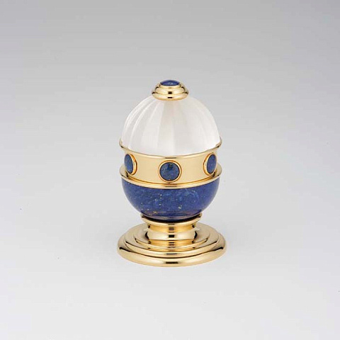 THG CHEVERNY LAPIS LAZULI Вентиль смесителя для раковины, вставки лазурит, цвет полированное золото, A1T-F01-35