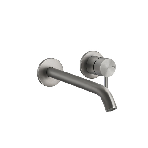 GESSI 316 Встраиваемый смеситель с изливом 210-180мм (внешние части), цвет: steel brushed, 54086#239