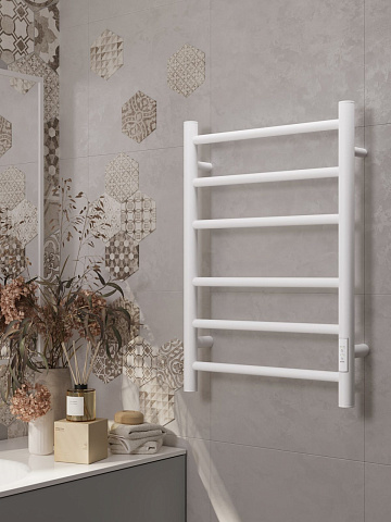 Полотенцесушитель электрический APEXTERMO Стелла ST00164WM 600x400, белый матовый