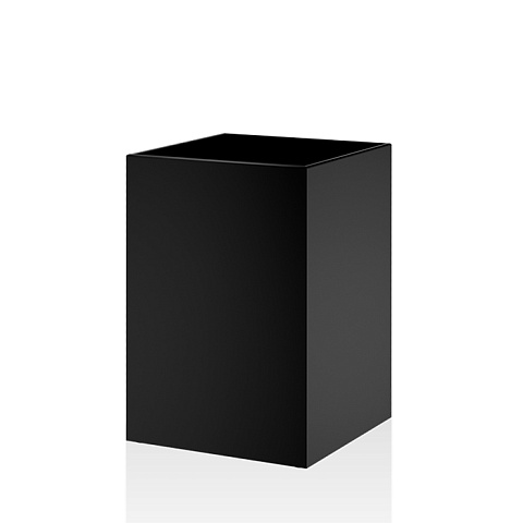 Decor Walther DW 112 Корзина для бумаги 20x20x30см, цвет: черный, 0607560