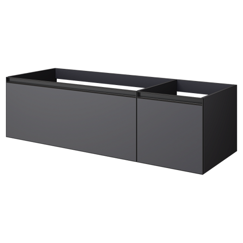 Armadi Art QUATRO 2 140см (100+40) тумба ANTHRACITE профиль ANTHRACITE 790-M2-140-A-A