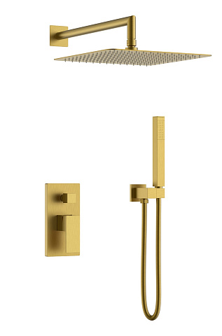 Смеситель встроенный для душа Boheme QUBIC Bronze 474-3-BR