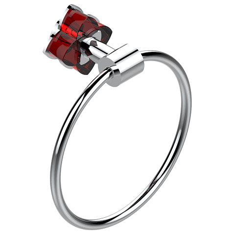 THG PETALE DE CRISTAL ROUGE Полотенцедержатель-кольцо, цвет хром, U6C-A02-504N