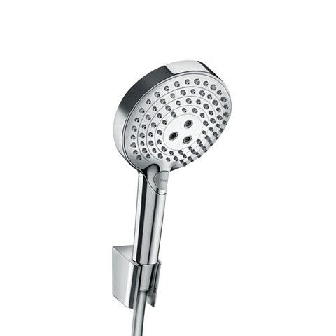 Hansgrohe HG Raindance Select S Душевой набор: ручной душ 3jet (PowderRain, Rain, Whirl), держатель для душа, шланг для душа 1,60 м, цвет: хром, 27668000