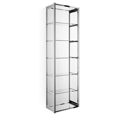 Decor Walther Glas S 4 Шкафчик подвесной 35x19x120см, стекло прозрачное, цвет: хром ЗАКАЗ ПО ЗАПРОСУ, 0602500