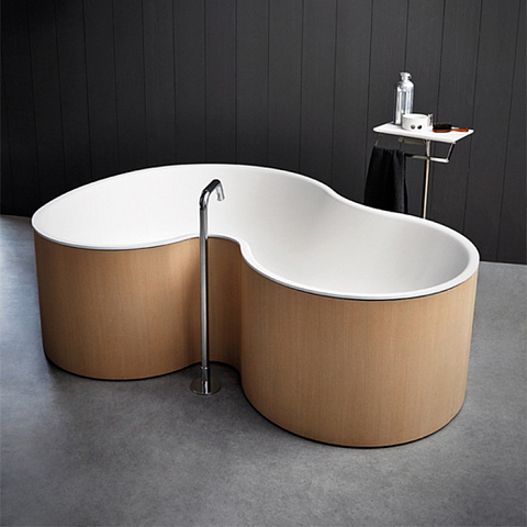 Agape DR Ванна отдельностоящая 183.5x136.5x56.5 см, без отв. для подачи, цвет: тик, AVAS1090ZPT0
