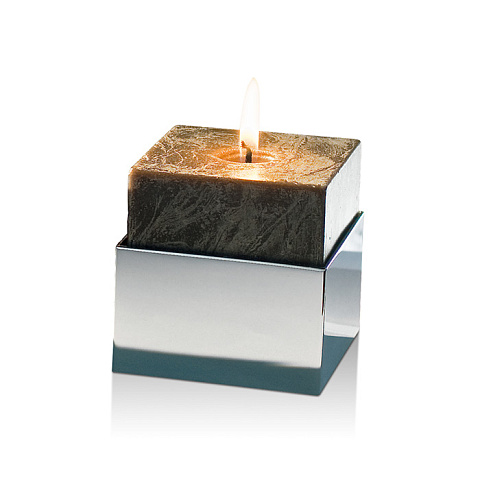 Decor Walther Brick KNH Подсвечник настольный, цвет: хром, 0592100