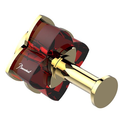 THG PETALE DE CRISTAL ROUGE Крючок одинарный, цвет полированное золото, U6C-F01-517