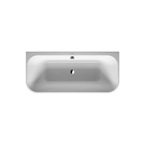 DURAVIT Happy D2 Ванна 1800х800 мм, пристенный вариант с двумя наклонами для спины, с интегр акрилов панелью и ножками, цвет белый, 700318000000000