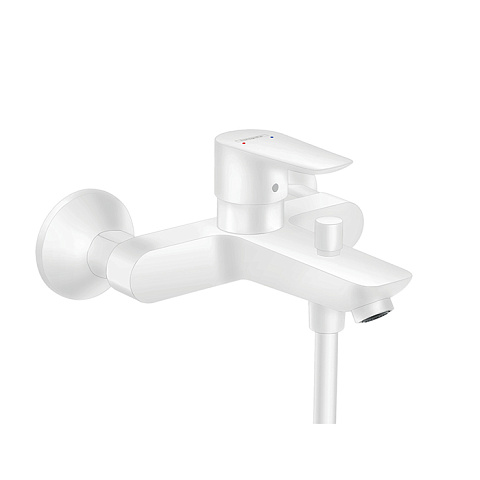 Hansgrohe HG Talis E Смеситель для ванны настенный, излив 194мм, цвет: белый матовый, 71740700