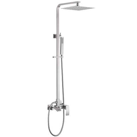 Душевая стойка ABBER Wasserfall AF8616SPL с изливом, сатин