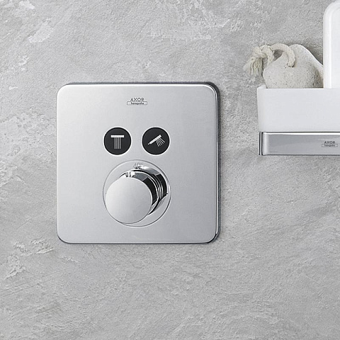 Axor AX ShowerSelect Встраиваемый термостат для душа, 2 потреб, (внешняя часть), цвет: хром, 36707000