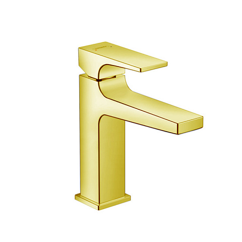 Hansgrohe HG Metropol Смеситель для раковины 110, на 1 отв, с донным клапаном, излив 135мм, цвет: золото, 32507990