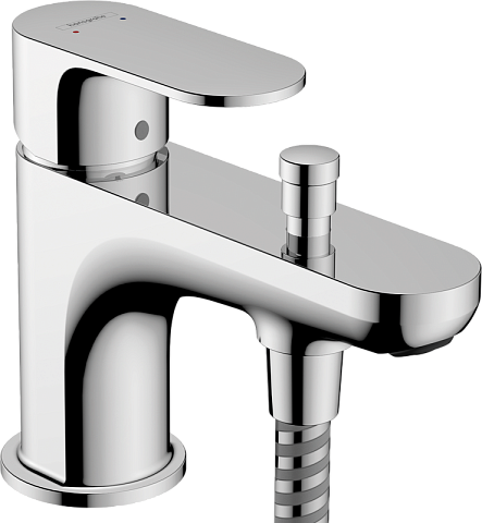 Смеситель Hansgrohe Rebris S Однорычажный для ванны и душа Monotrou с 2 уровнями расхода, хром 72436000