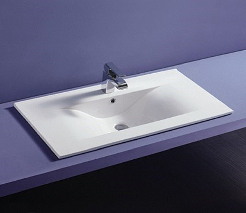Раковина встраиваемая CeramaLux 807-80 815×470 мм, белый
