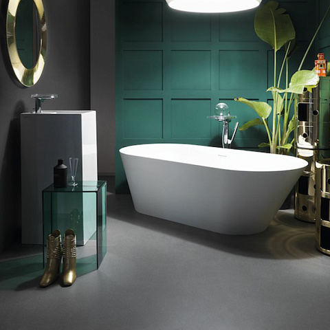 Laufen Kartell Ванна 1715x815x450мм, свободностоящая, с слив-переливом, материал: композит Sentec, цвет: белый (СПЕЦЦЕНА с нашего склада!), 2.2633.2.000.000.1