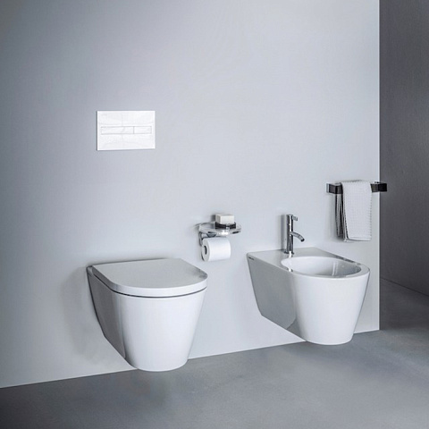 Laufen Kartell Биде подвесное 545х370х290мм, с 1 отв. под смеситель, без боковых отв, с покр. LLC, цвет: белый, 8.3033.1.400.302.1