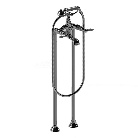 Stella Italica Leve Напольный смеситель для ванны 3274CL306 с ручным душем, цвет: хром, IL 02208 CR00