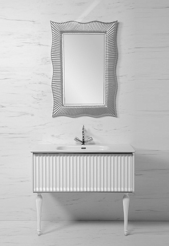 Тумба Armadi Art Canale 80 белая + Хром 843-080-WCR