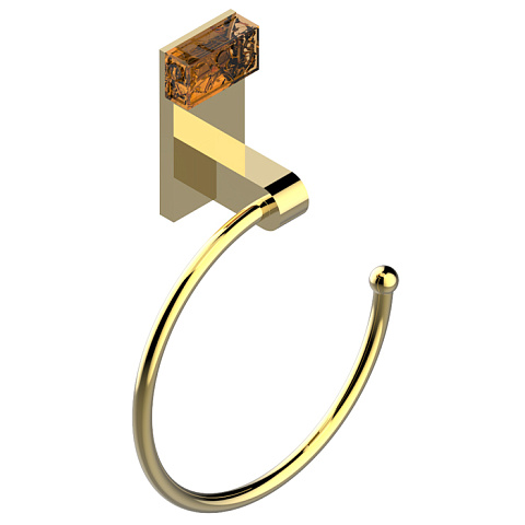 THG GINKGO Полотенцедержатель-кольцо, цвет полированное золото, U5E-F01-504N
