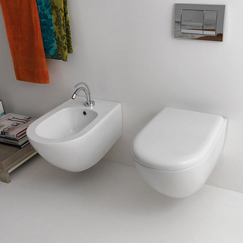 Биде подвесное Kerasan Aquatech 372401*1, 55x36 см