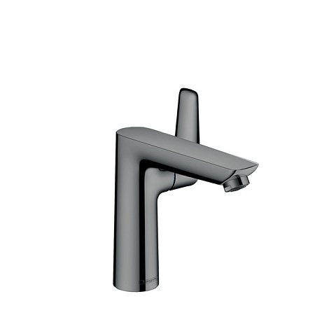 Hansgrohe HG Talis E Смеситель для раковины 150, на 1 отв, с донным клапаном, излив 141мм, цвет: шлифованный черный хром, 71754340
