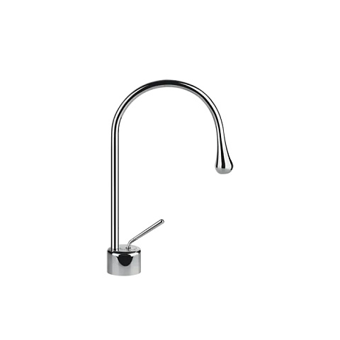 Gessi Goccia Смеситель для раковины на 1 отверстие, излив 174мм R=90, цвет: хром, 33601#031
