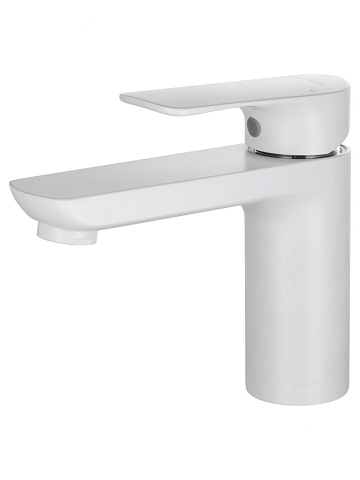 Смеситель для раковины WONZON & WOGHAND Line, Белый матовый WW-A40732-MW
