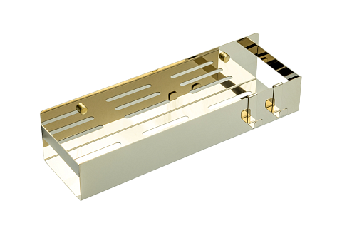 Полка подвесная + 2 крючка Boheme GOLD 10965-G