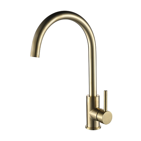 Кухонный смеситель Oliveeka KS OL-963002-BG, золотой матовый