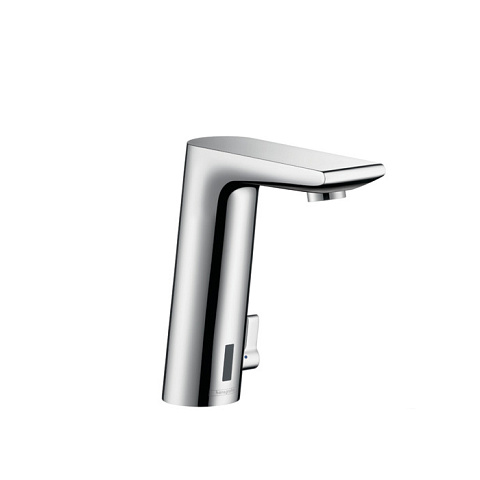 Hansgrohe HG Metris S Эл. смеситель для раковины, на 1 отв., излив 128мм, h145мм, регул.ттемпературы, питание от сети, цвет: хром, 31102000