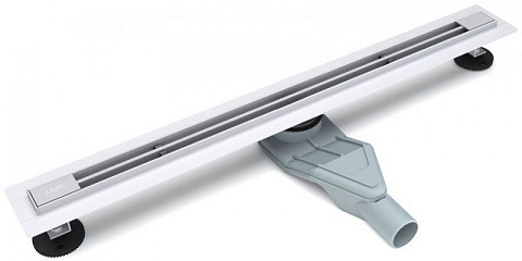 Душевой желоб ESBANO Slim решетка LINE длина 60 см матовый хром (600x80x30)